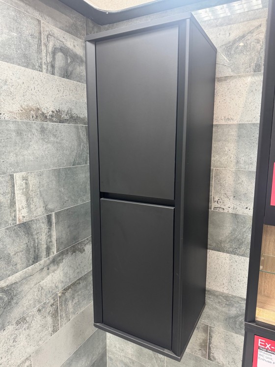S7009306 Shadow Tall Boy Unit Black Super Matt 40cm